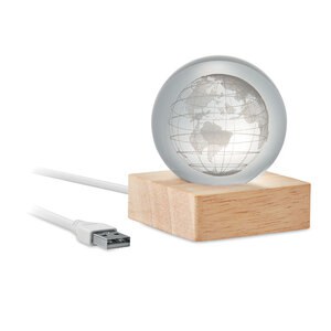 GLOBE LIGHT Szklana kula LED - GiftRetail MO2690