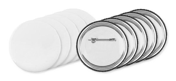 PIN Customizable Pin Buttons with Paper Inlay