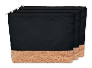 Zestaw 3 szt. GiftRetail MO9817 - PORTO BAG Kosmetyczka z korka i bawełny
