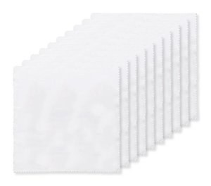 Zestaw 10 szt. GiftRetail MO9902 - RPET CLOTH Ściereczka RPET 13x13 cm