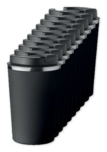 Zestaw 100 szt. GiftRetail MO6276 - BRACE Dwuścienny kubek 350 ml