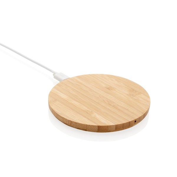 XD Collection P308.22 - Bamboo 5W round wireless charger