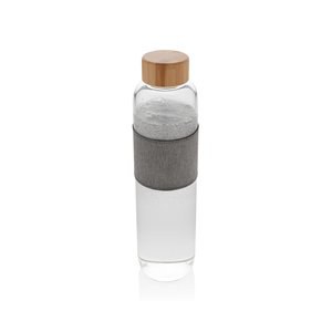 XD Collection P436.77 - Impact borosilicate glass bottle with bamboo lid